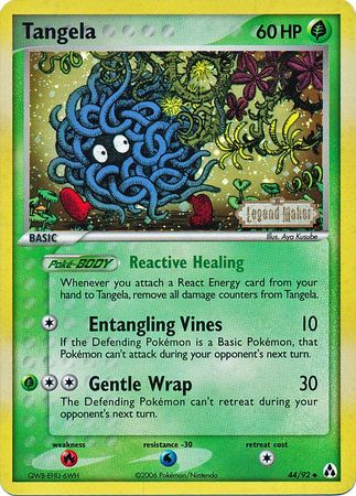 Tangela (44/92) (Stamped) [EX: Legend Maker] | Anubis Games and Hobby