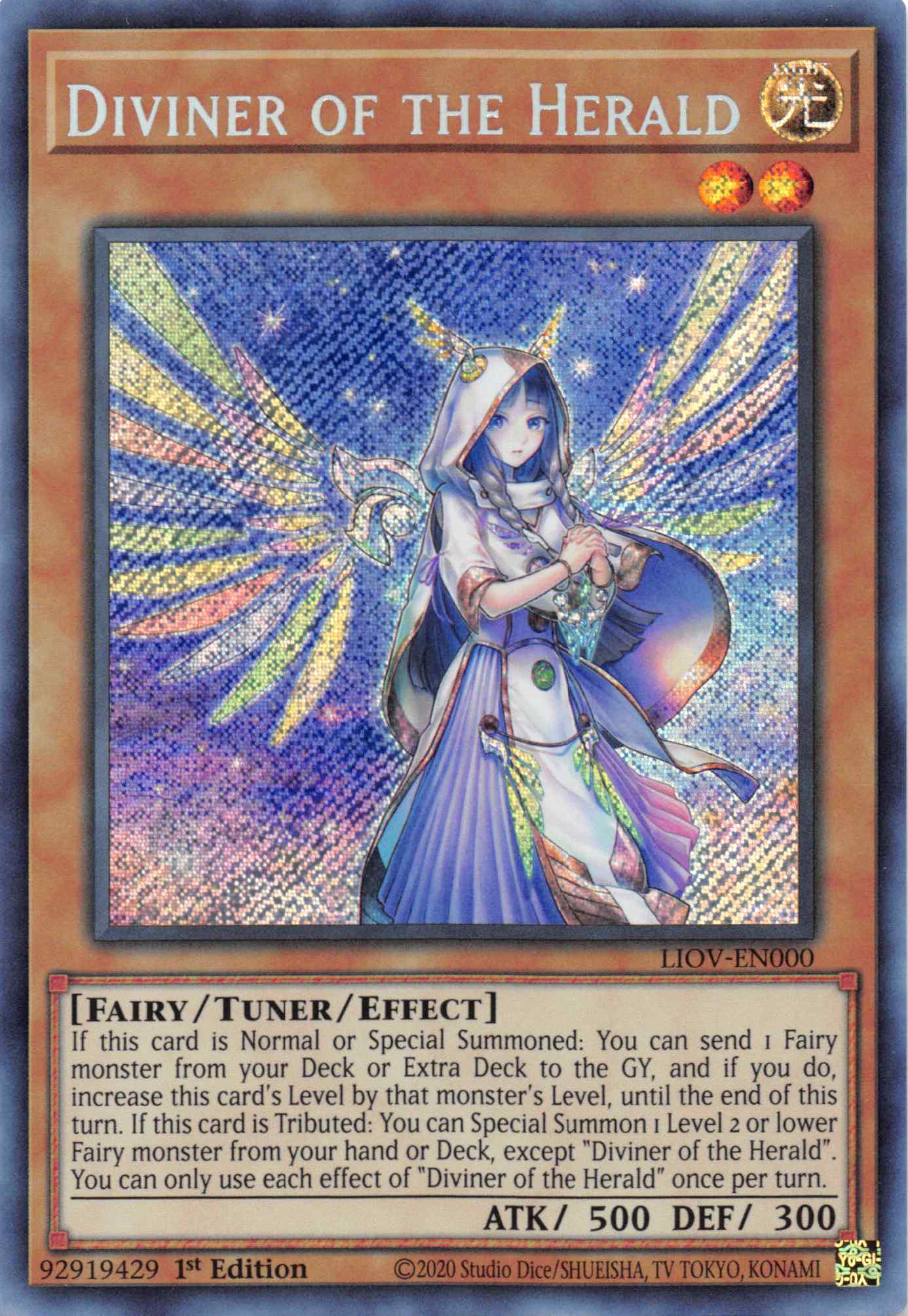 Diviner of the Herald [LIOV-EN000] Secret Rare | Anubis Games and Hobby