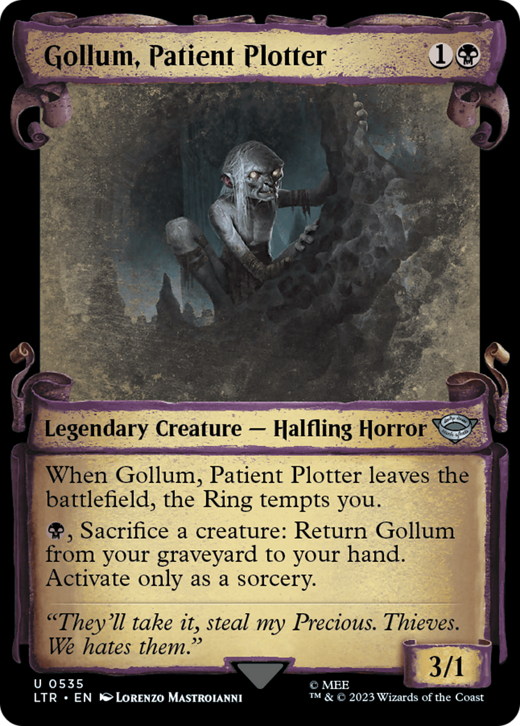 Gollum, Patient Plotter [The Lord of the Rings: Tales of Middle-Earth Showcase Scrolls] | Anubis Games and Hobby