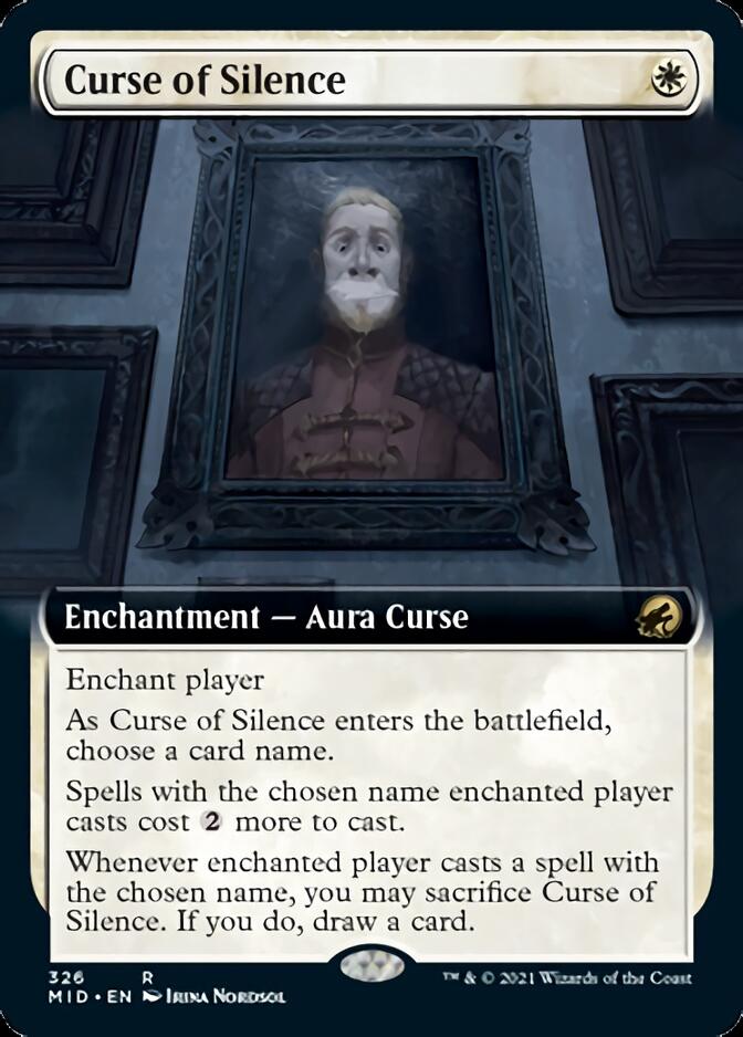 Curse of Silence (Extended Art) [Innistrad: Midnight Hunt] | Anubis Games and Hobby