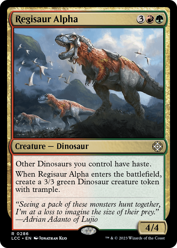 Regisaur Alpha [The Lost Caverns of Ixalan Commander] | Anubis Games and Hobby
