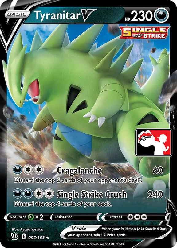 Tyranitar V (097/163) [Prize Pack Series One] | Anubis Games and Hobby