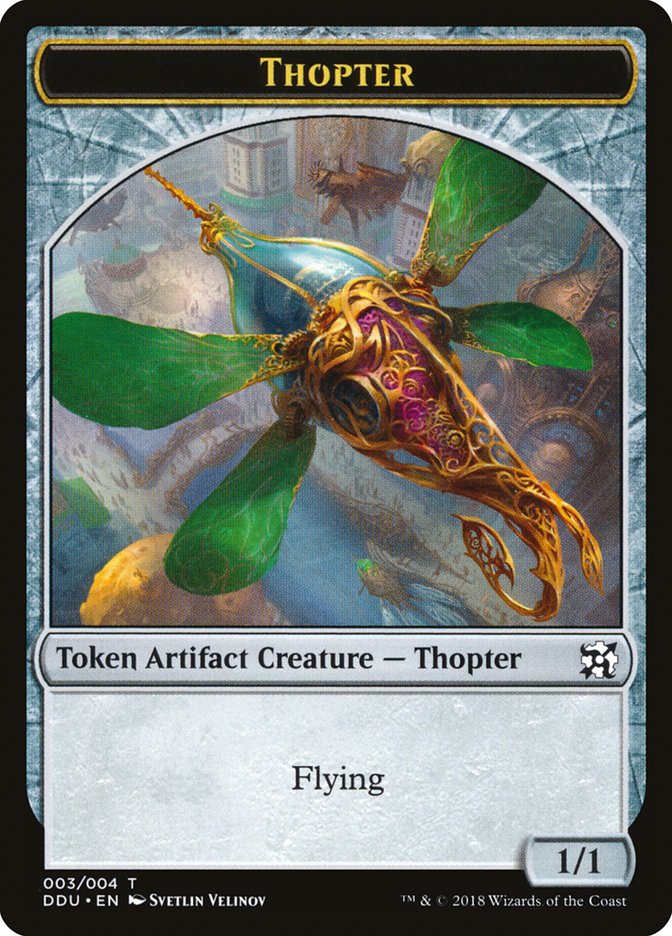 Thopter Token (003/004) [Duel Decks: Elves vs. Inventors Tokens] | Anubis Games and Hobby