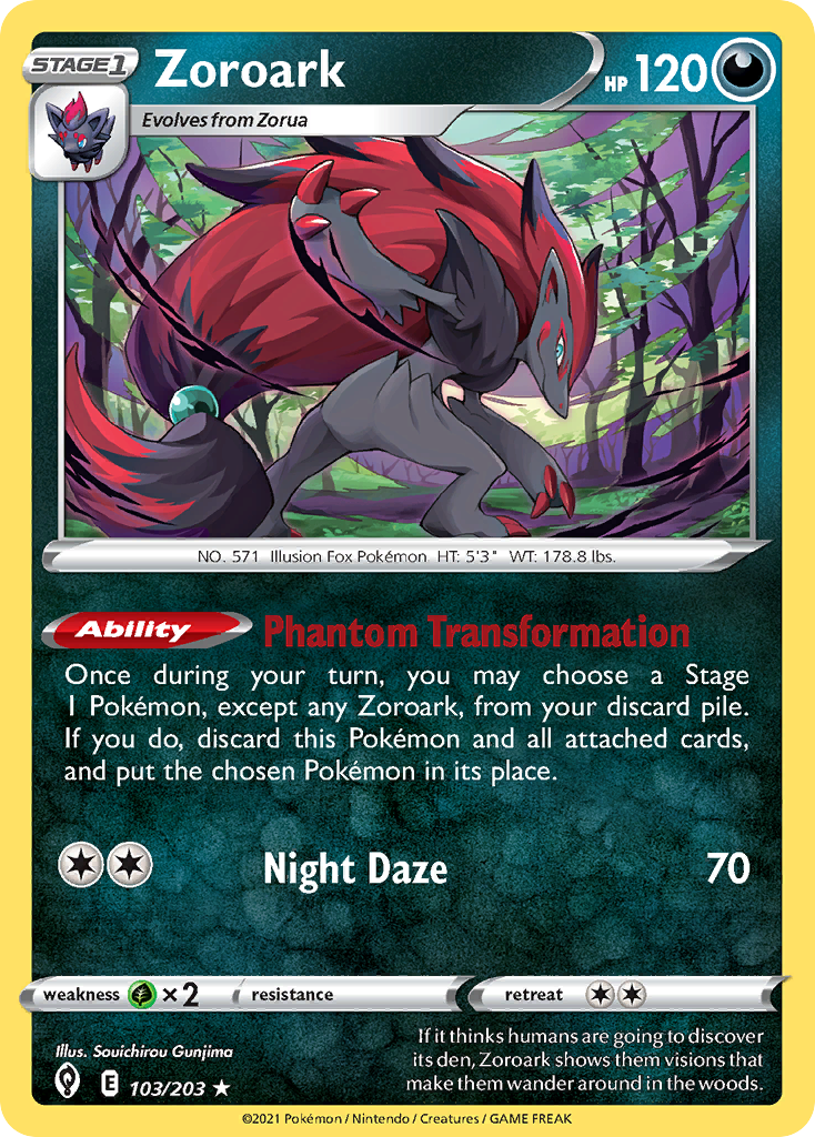 Zoroark (103/203) (Theme Deck Exclusive) [Sword & Shield: Evolving Skies] | Anubis Games and Hobby