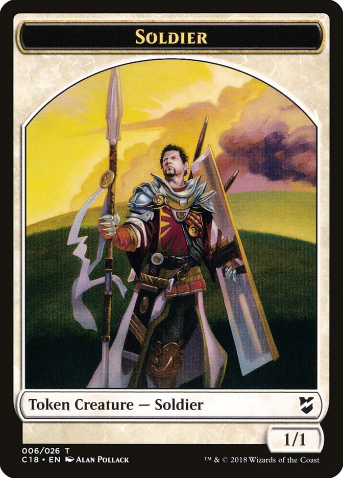 Soldier Token [Commander 2018 Tokens] | Anubis Games and Hobby