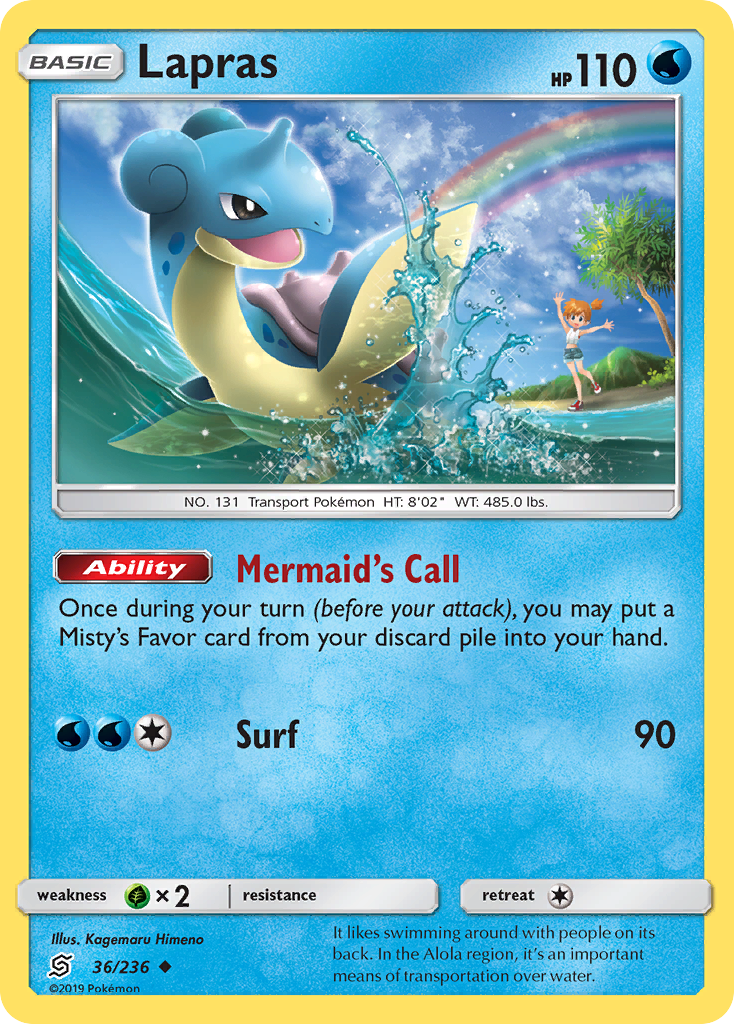 Lapras (36/236) [Sun & Moon: Unified Minds] | Anubis Games and Hobby