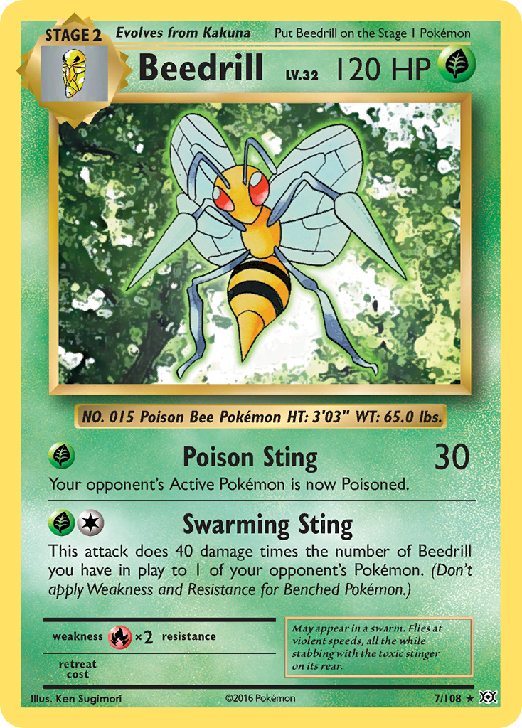 Beedrill (7/108) [XY: Evolutions] | Anubis Games and Hobby