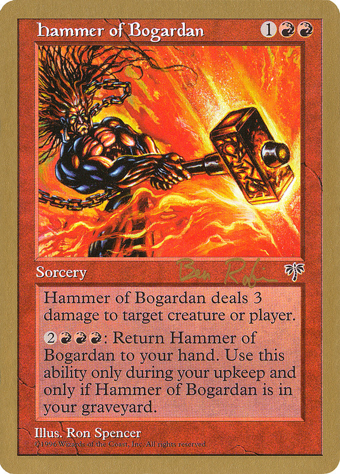 Hammer of Bogardan (Ben Rubin) [World Championship Decks 1998] | Anubis Games and Hobby