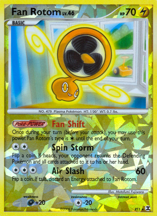 Fan Rotom (RT1) [Platinum: Rising Rivals] | Anubis Games and Hobby