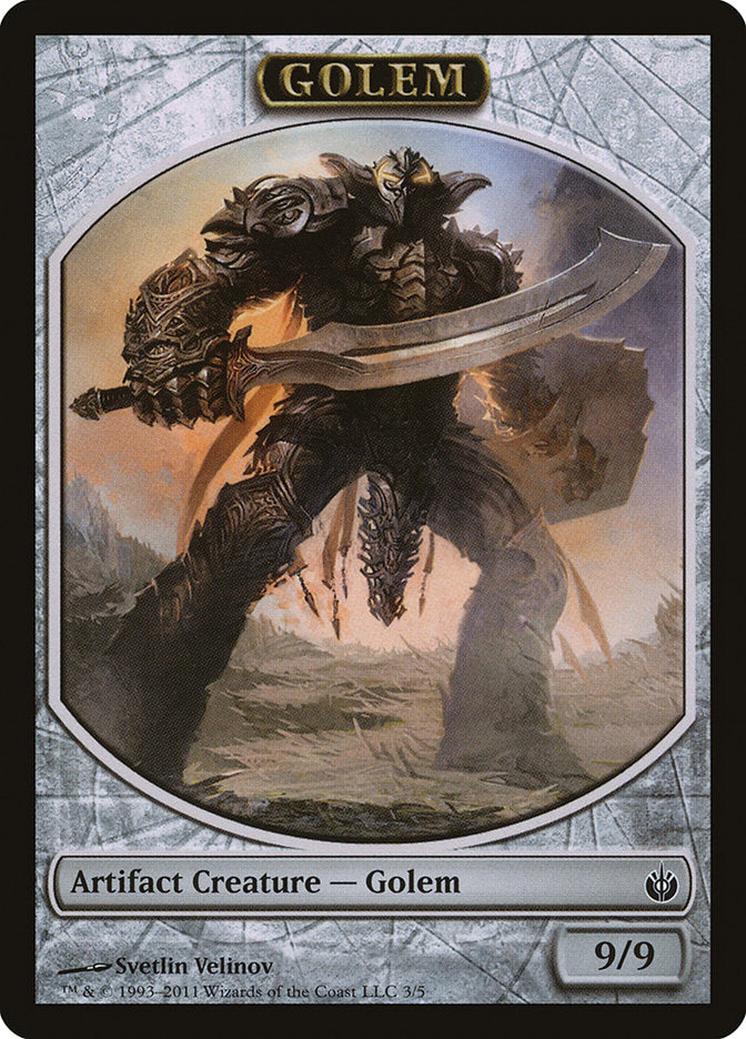 Golem Token [Mirrodin Besieged Tokens] | Anubis Games and Hobby