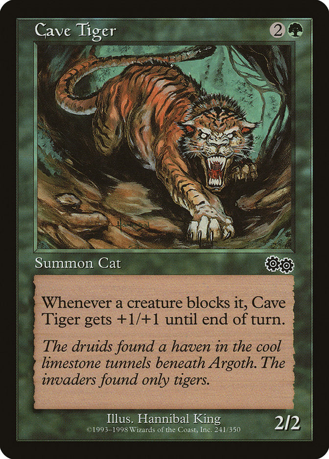 Cave Tiger [Urza's Saga] | Anubis Games and Hobby