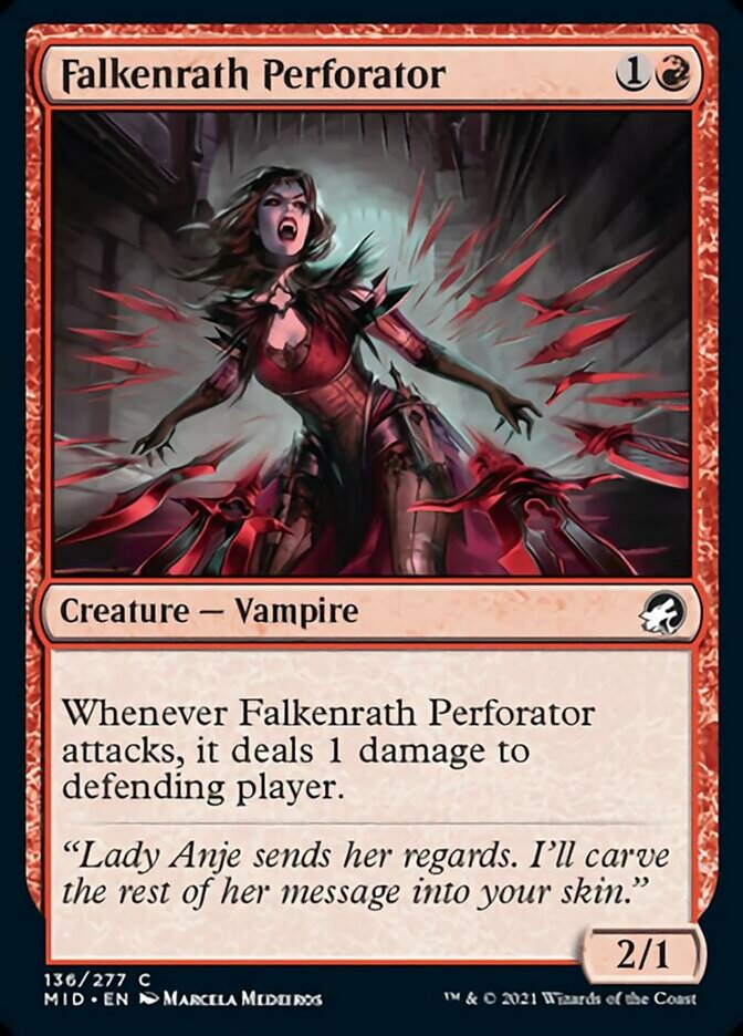 Falkenrath Perforator [Innistrad: Midnight Hunt] | Anubis Games and Hobby