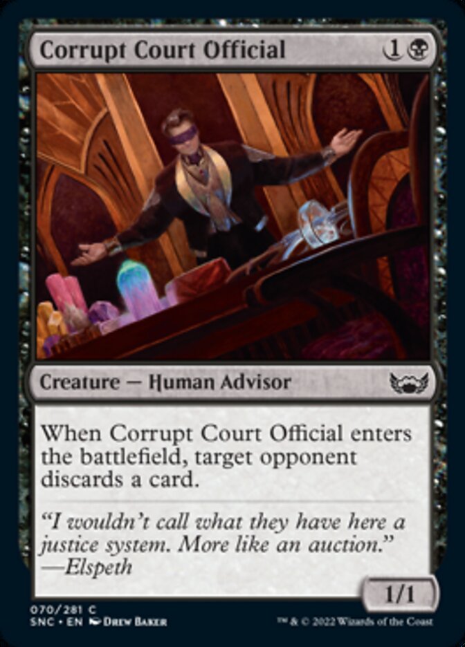 Corrupt Court Official [Streets of New Capenna] | Anubis Games and Hobby