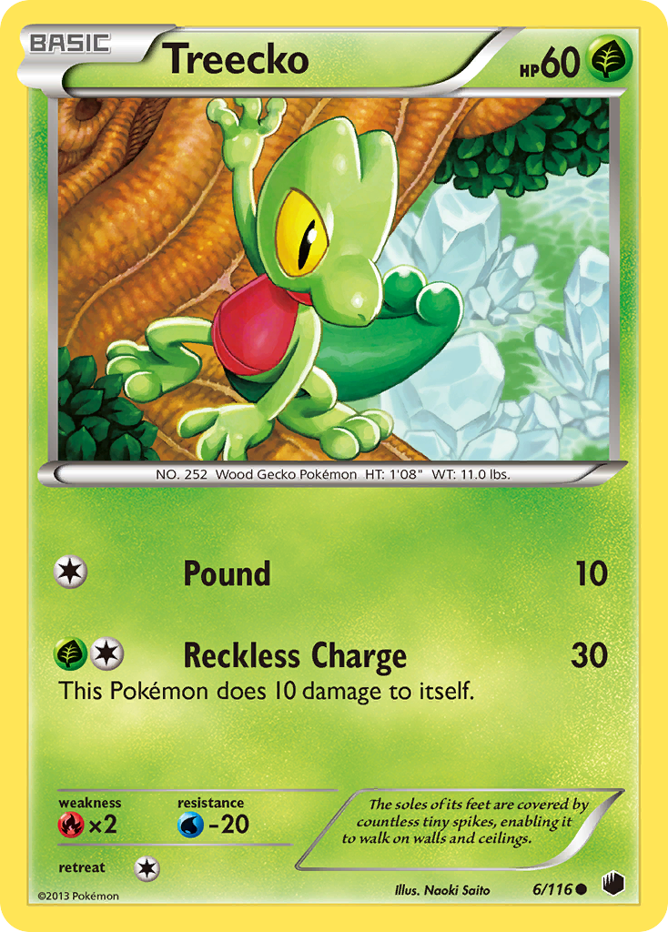 Treecko (6/116) [Black & White: Plasma Freeze] | Anubis Games and Hobby