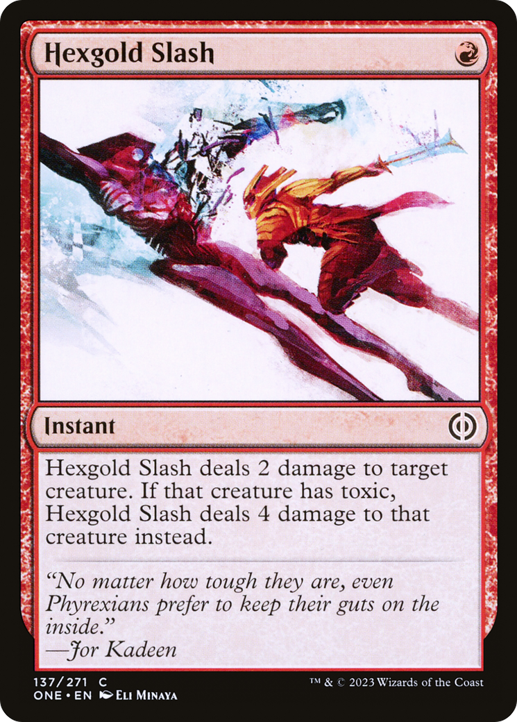 Hexgold Slash [Phyrexia: All Will Be One] | Anubis Games and Hobby