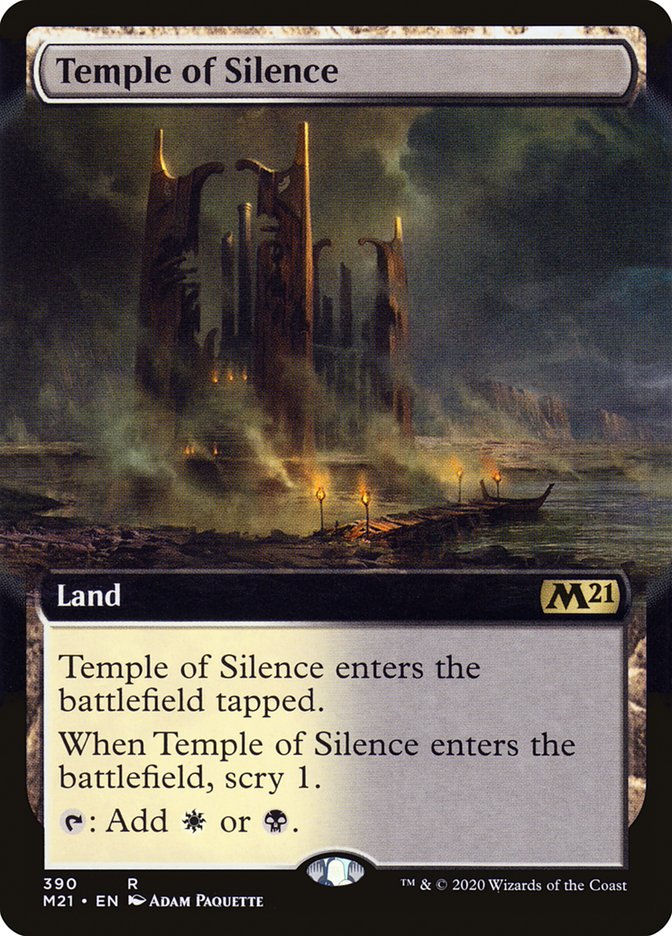 Temple of Silence (Extended Art) [Core Set 2021] | Anubis Games and Hobby