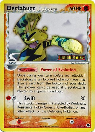 Electabuzz (29/101) (Delta Species) (Stamped) [EX: Dragon Frontiers] | Anubis Games and Hobby