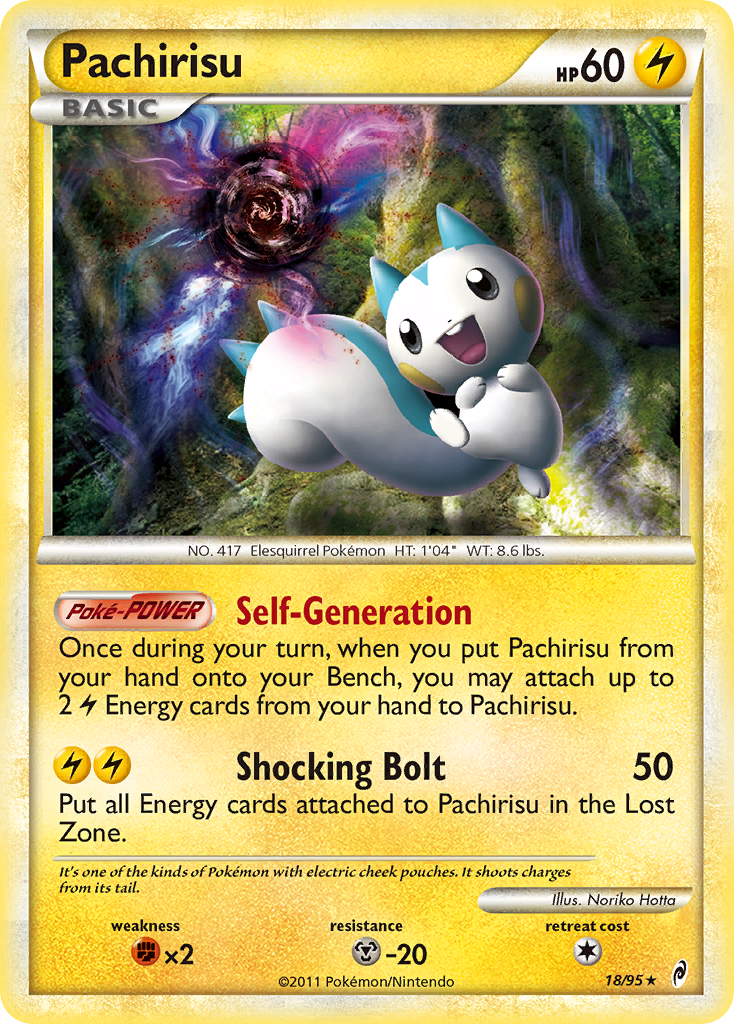 Pachirisu (18/95) [HeartGold & SoulSilver: Call of Legends] | Anubis Games and Hobby