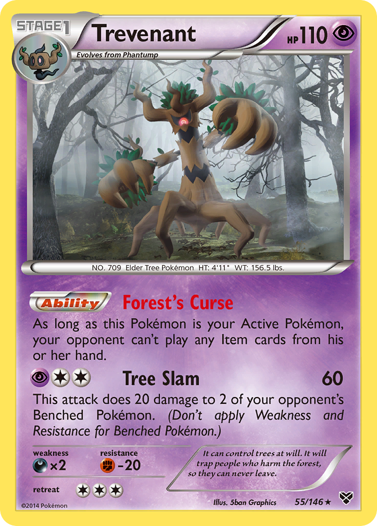 Trevenant (55/146) [XY: Base Set] | Anubis Games and Hobby