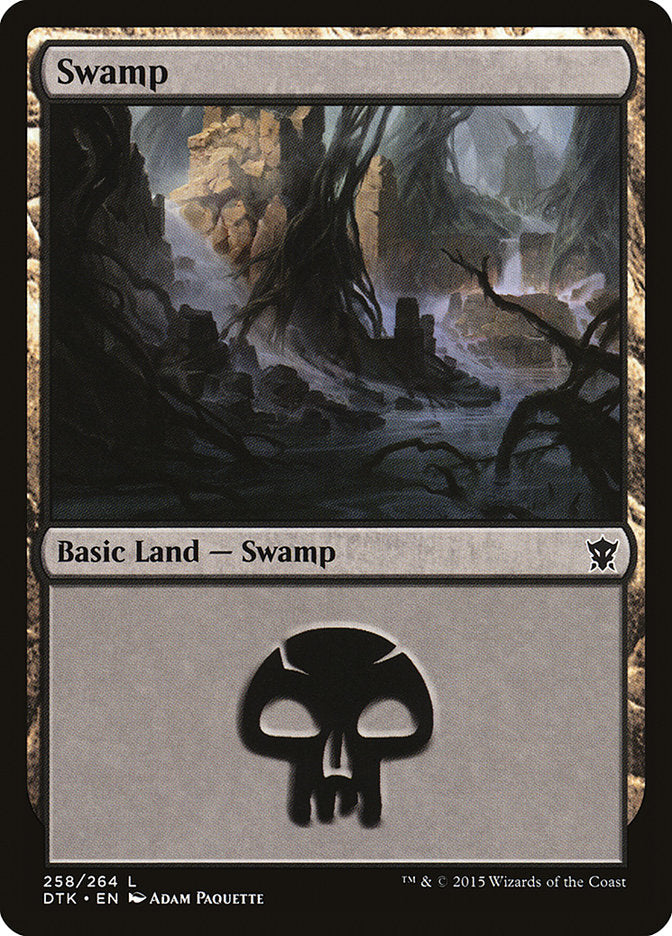 Swamp (258) [Dragons of Tarkir] | Anubis Games and Hobby