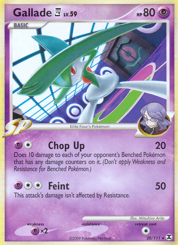 Gallade (20/111) (Theme Deck Exclusive) [Platinum: Rising Rivals] | Anubis Games and Hobby