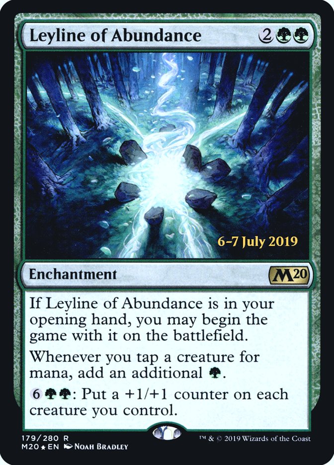 Leyline of Abundance [Core Set 2020 Prerelease Promos] | Anubis Games and Hobby