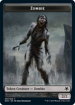 Zombie // Treasure Double-Sided Token [Game Night: Free-for-All Tokens] | Anubis Games and Hobby