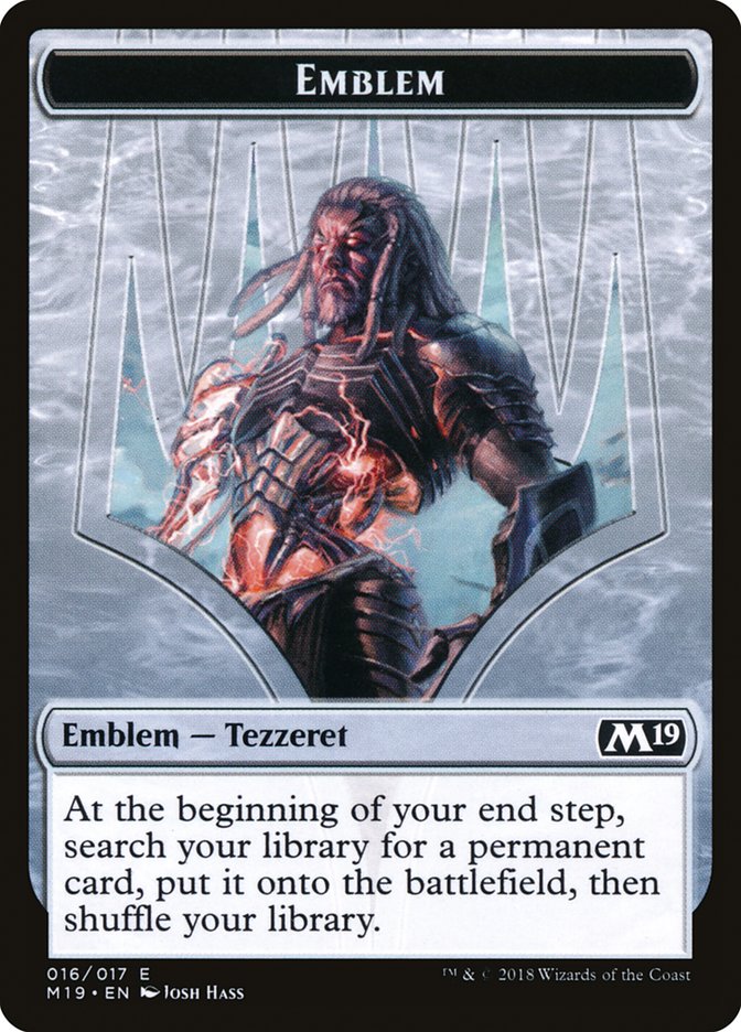 Tezzeret, Artifice Master Emblem [Core Set 2019 Tokens] | Anubis Games and Hobby