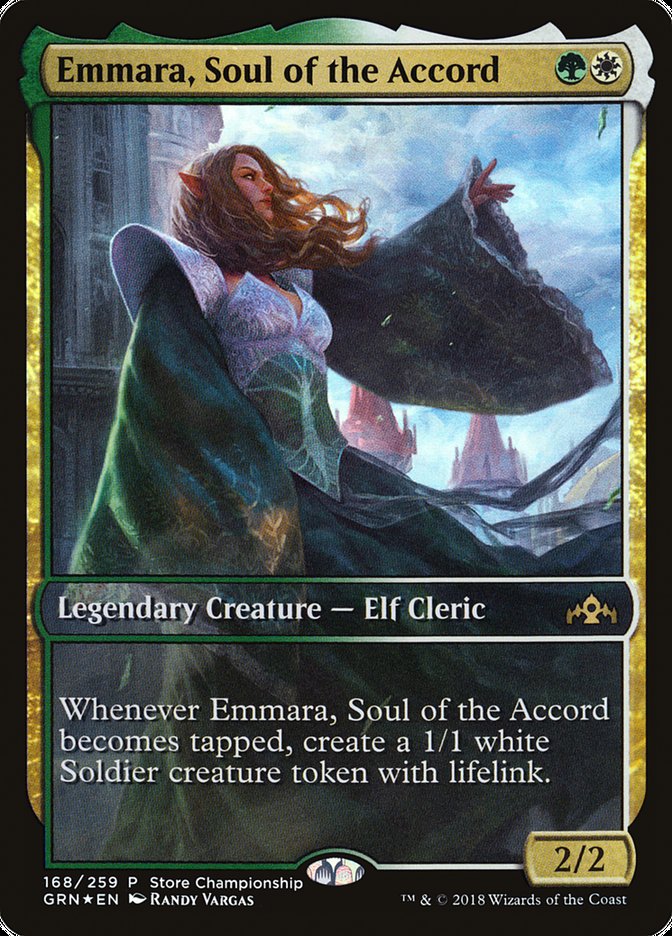 Emmara, Soul of the Accord (Store Championship) (Full Art) [Guilds of Ravnica Promos] | Anubis Games and Hobby