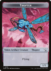 Thopter // Knight (10) Double-Sided Token [March of the Machine Tokens] | Anubis Games and Hobby