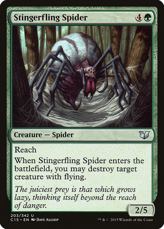 Stingerfling Spider [Commander 2015] | Anubis Games and Hobby