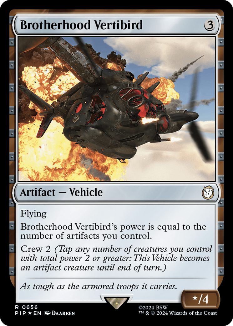 Brotherhood Vertibird (Surge Foil) [Fallout] | Anubis Games and Hobby