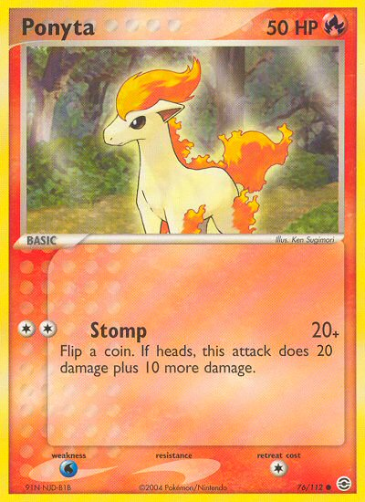 Ponyta (76/112) [EX: FireRed & LeafGreen] | Anubis Games and Hobby