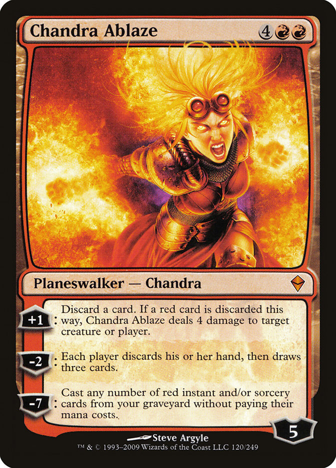 Chandra Ablaze [Zendikar] | Anubis Games and Hobby