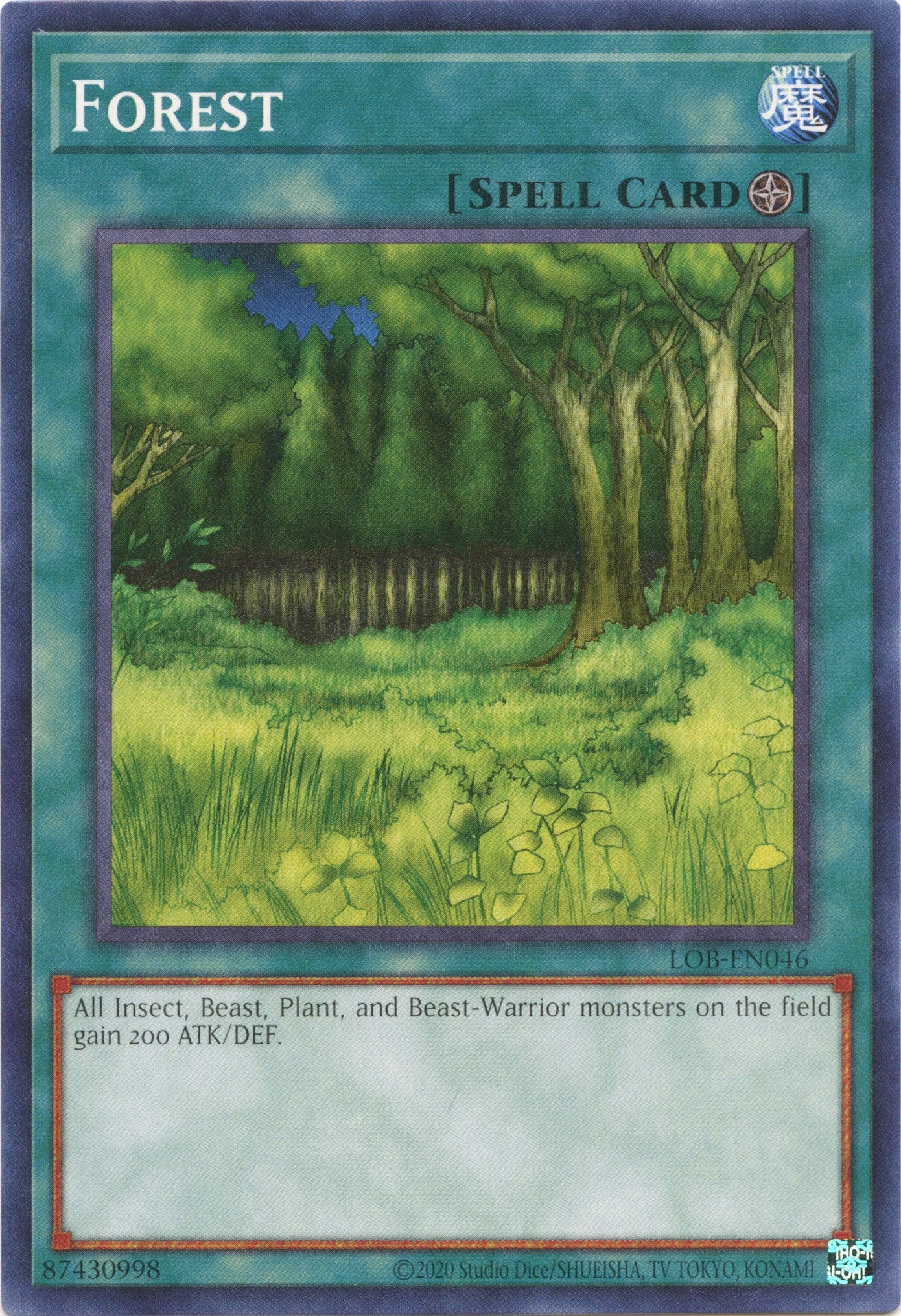 Forest (25th Anniversary) [LOB-EN046] Common | Anubis Games and Hobby