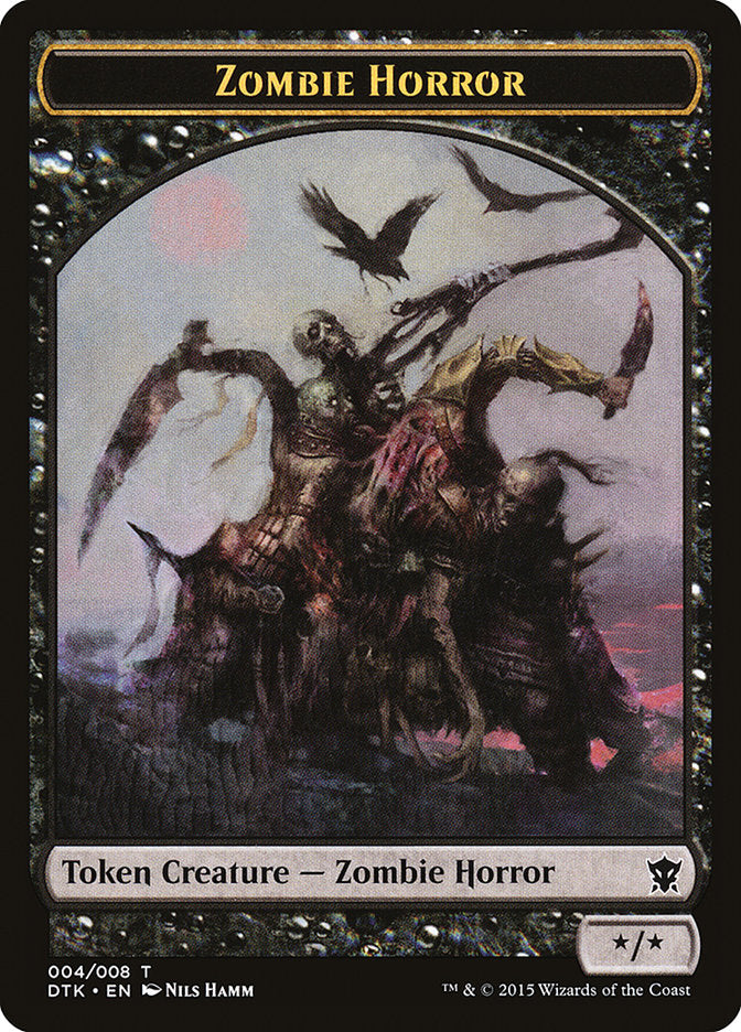 Zombie Horror Token [Dragons of Tarkir Tokens] | Anubis Games and Hobby