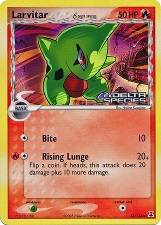 Larvitar (73/113) (Delta Species) (Stamped) [EX: Delta Species] | Anubis Games and Hobby