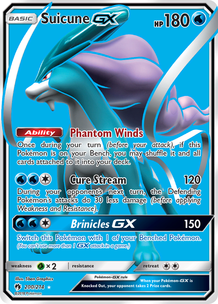 Suicune GX (200/214) [Sun & Moon: Lost Thunder] | Anubis Games and Hobby