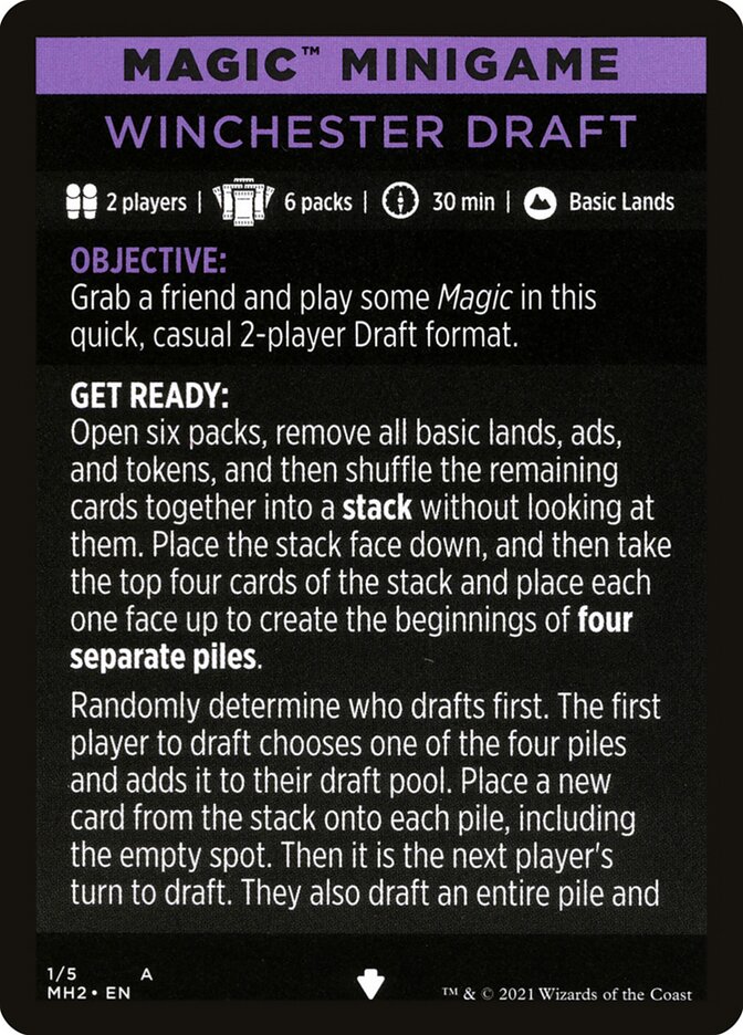 Winchester Draft (Magic Minigame) [Modern Horizons 2 Minigame] | Anubis Games and Hobby