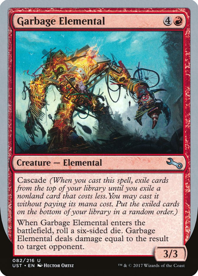 Garbage Elemental (3/3 Creature) [Unstable] | Anubis Games and Hobby