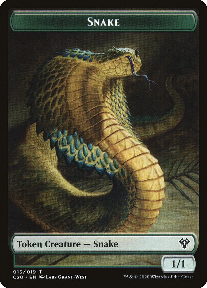 Beast (010) // Snake Double-Sided Token [Commander 2020 Tokens] | Anubis Games and Hobby