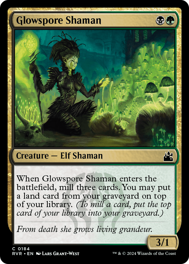 Glowspore Shaman [Ravnica Remastered] | Anubis Games and Hobby