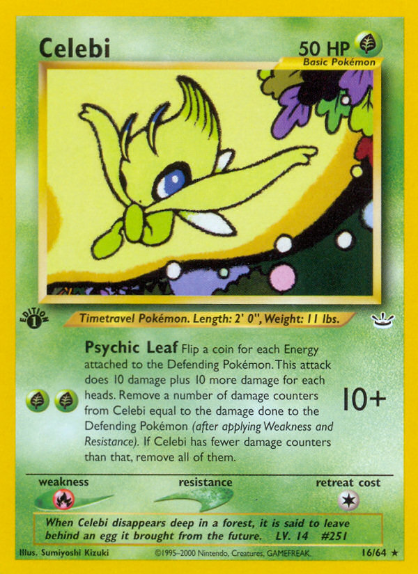 Celebi (16/64) [Neo Revelation 1st Edition] | Anubis Games and Hobby