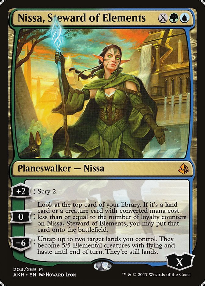 Nissa, Steward of Elements [Amonkhet] | Anubis Games and Hobby