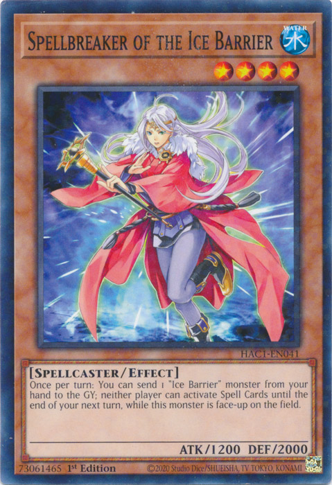 Spellbreaker of the Ice Barrier (Duel Terminal) [HAC1-EN041] Common | Anubis Games and Hobby