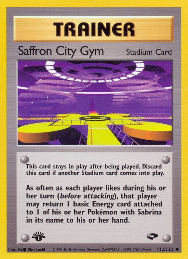 Saffron City Gym (122/132) [Gym Challenge 1st Edition] | Anubis Games and Hobby