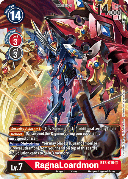 RagnaLoardmon [BT3-019] [Release Special Booster Ver.1.5] | Anubis Games and Hobby