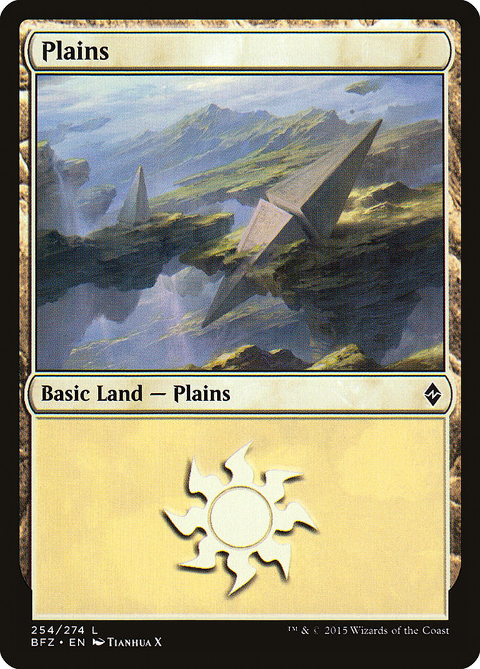 Plains (254) [Battle for Zendikar] | Anubis Games and Hobby