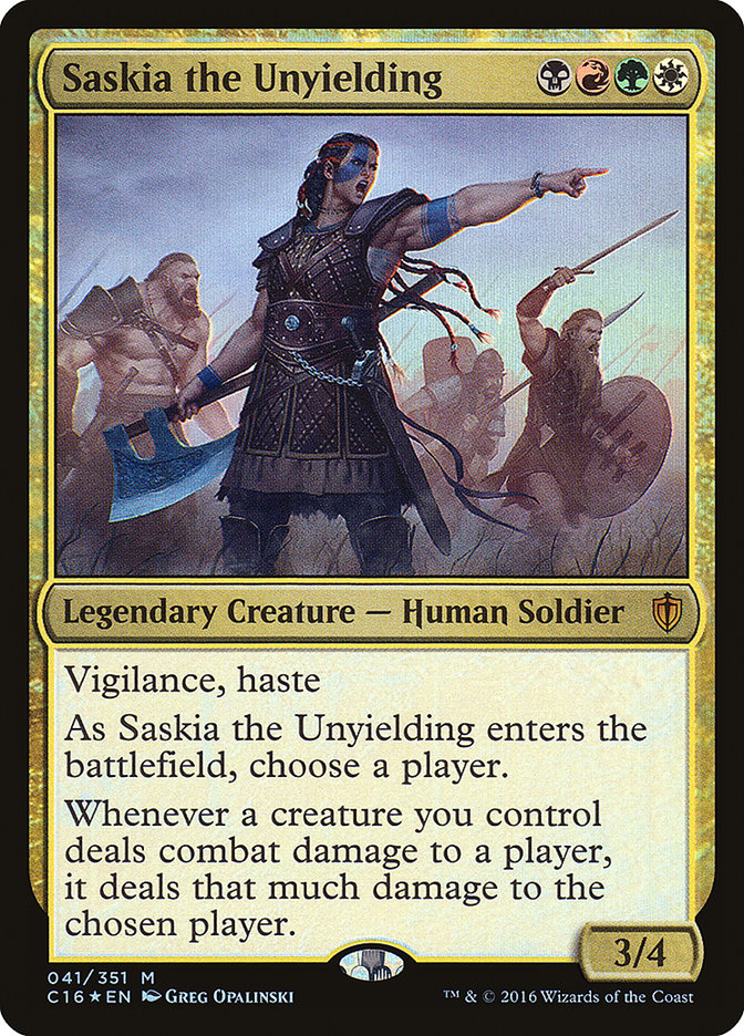 Saskia the Unyielding [Commander 2016] | Anubis Games and Hobby