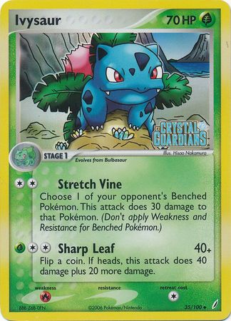 Ivysaur (35/100) (Stamped) [EX: Crystal Guardians] | Anubis Games and Hobby